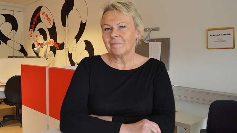 Laila Källman som driver företaget Källsunds konsult AB. Foto taget av Tom Petterson