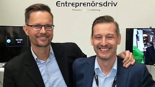 Tomas Tränkner och Magnus Johansson som driver podcasten Entreprenörsdriv