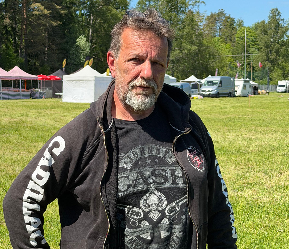 Peter Dupet, arrangör av Dixie Car Meet i Tystberga.
