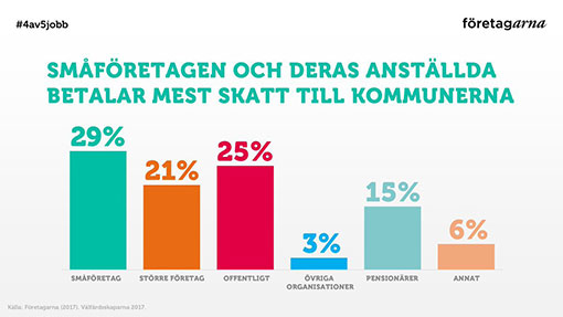 Företagarna betalar in mest skatt